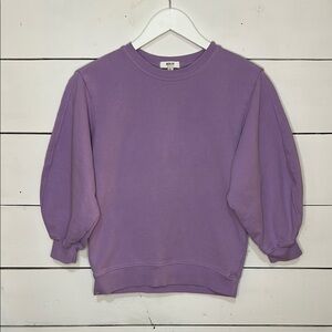 Agolde Thora 3/4 Sleeve Crewneck Sweatshirt